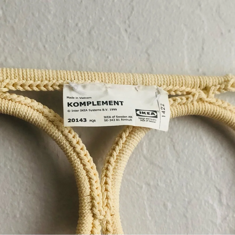 IKEA Hanger KOMPLEMENT Multi Use White Belt Tie Scarf Closet Organizer Macrame